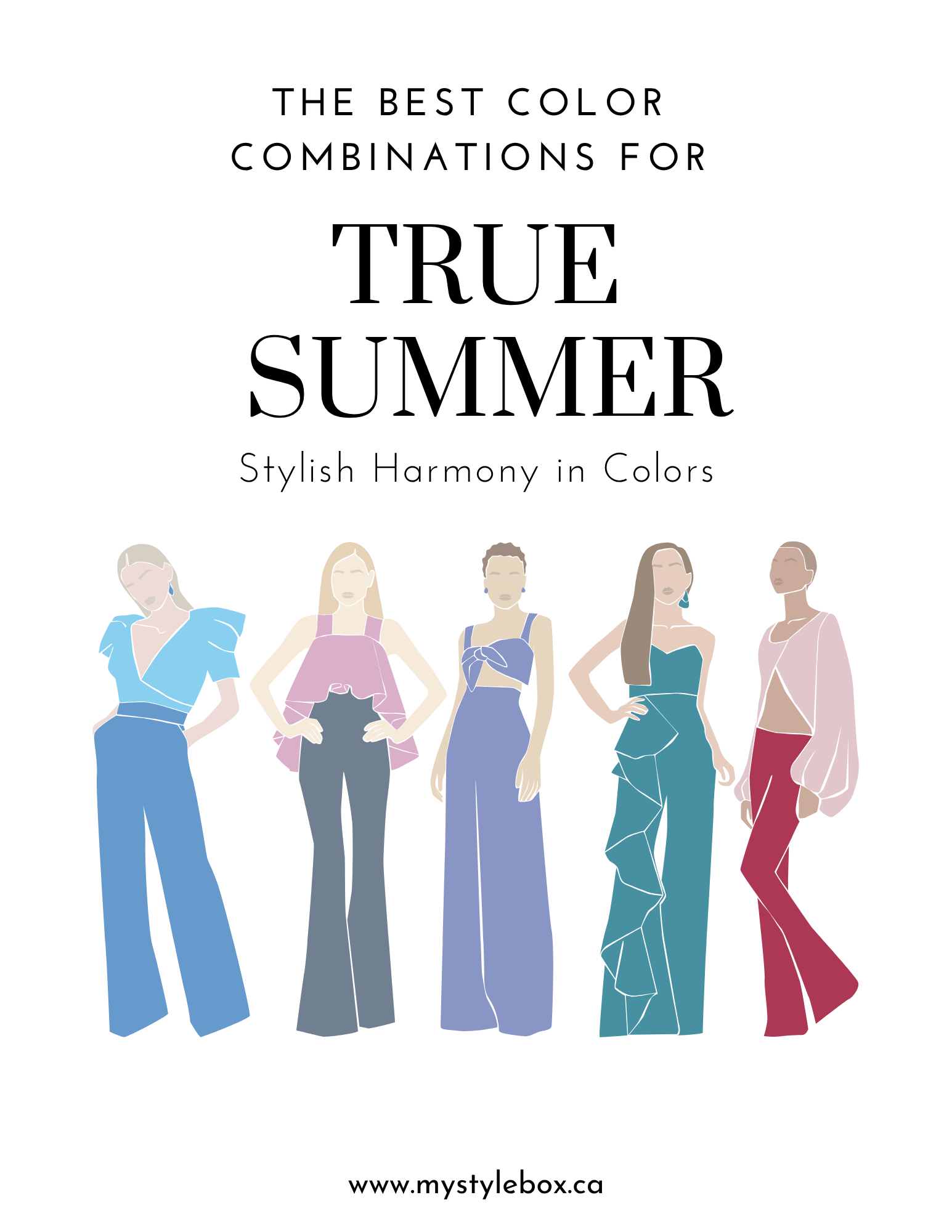 Digital Seasonal Color Palette and Combinations