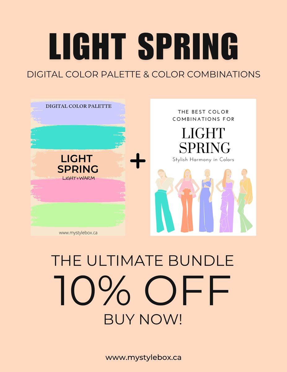 Light Spring Season Digital Color Palette and Color Combinations