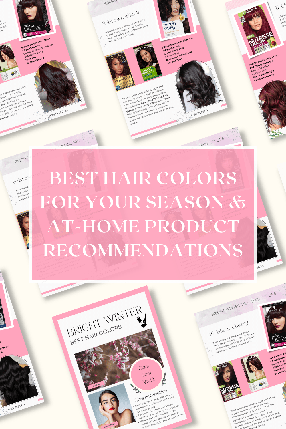 Bright Winter Hair Color Guide: Best Shades & At-Home Color Options