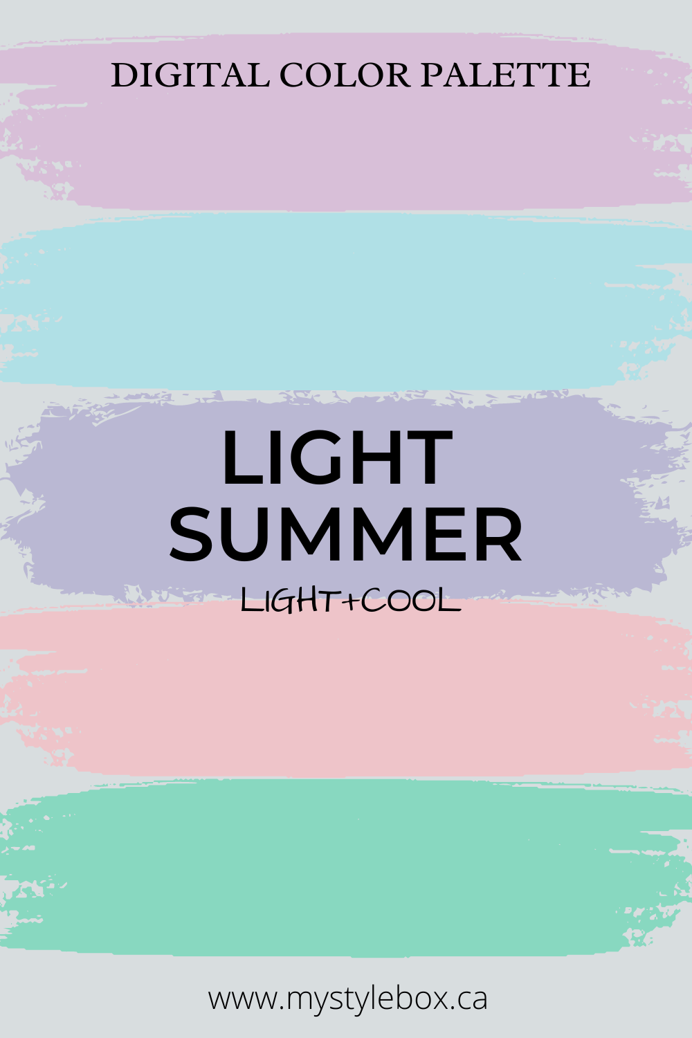 Light Summer Digital Color Palette and Makeup Guide