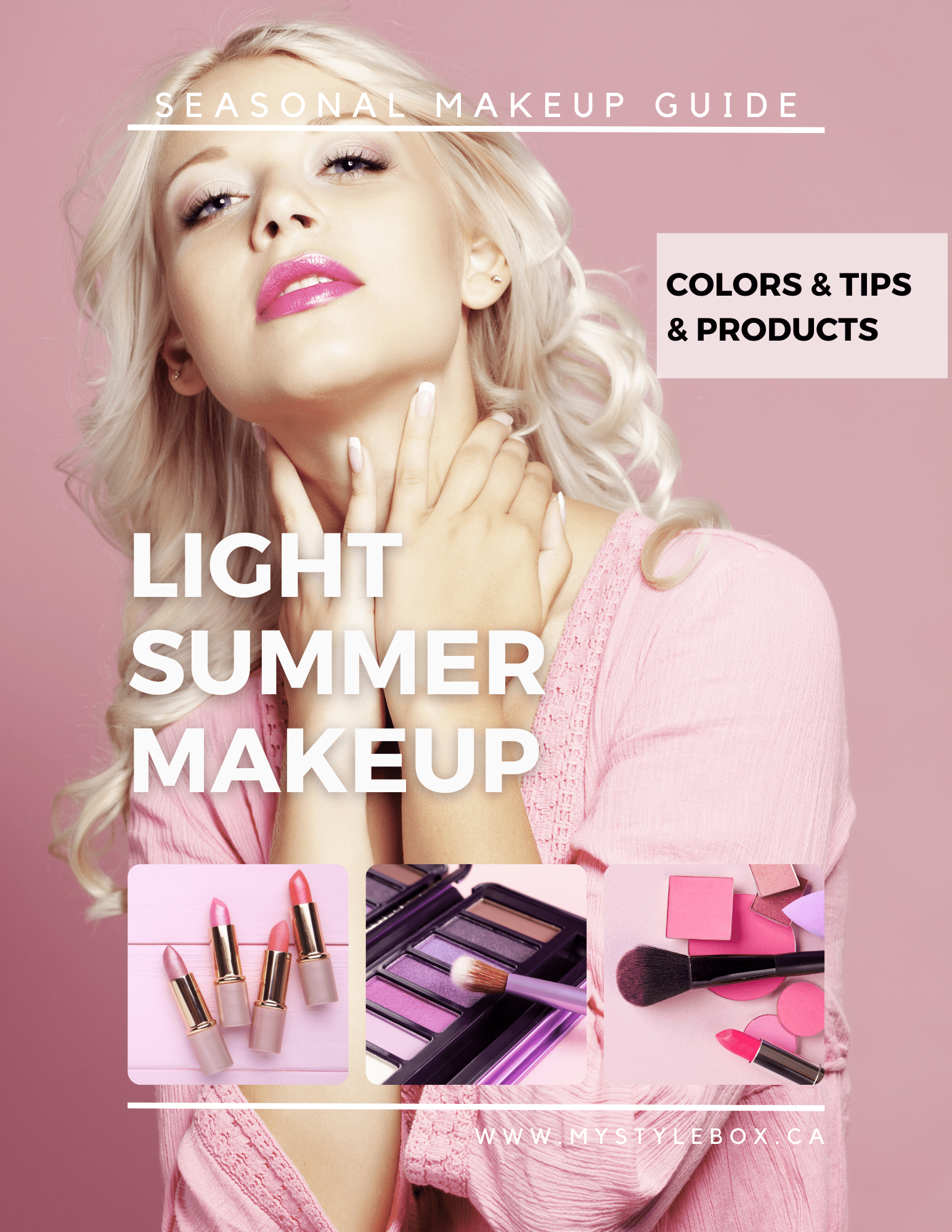 Light Summer Digital Color Palette and Makeup Guide