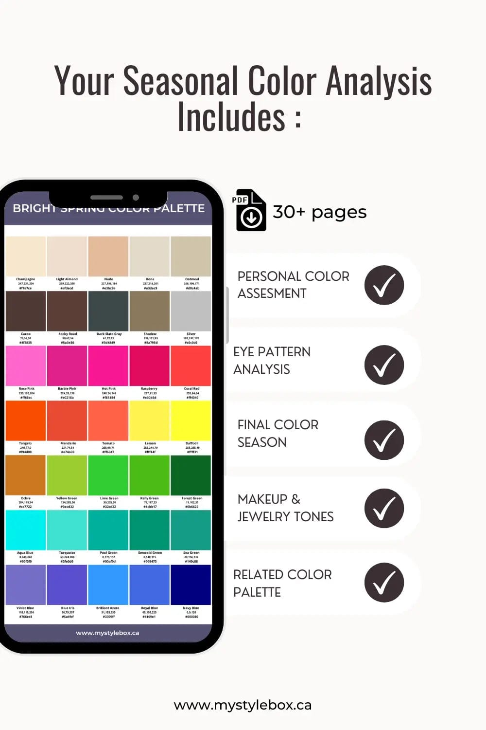 Online Seasonal Color Analysis