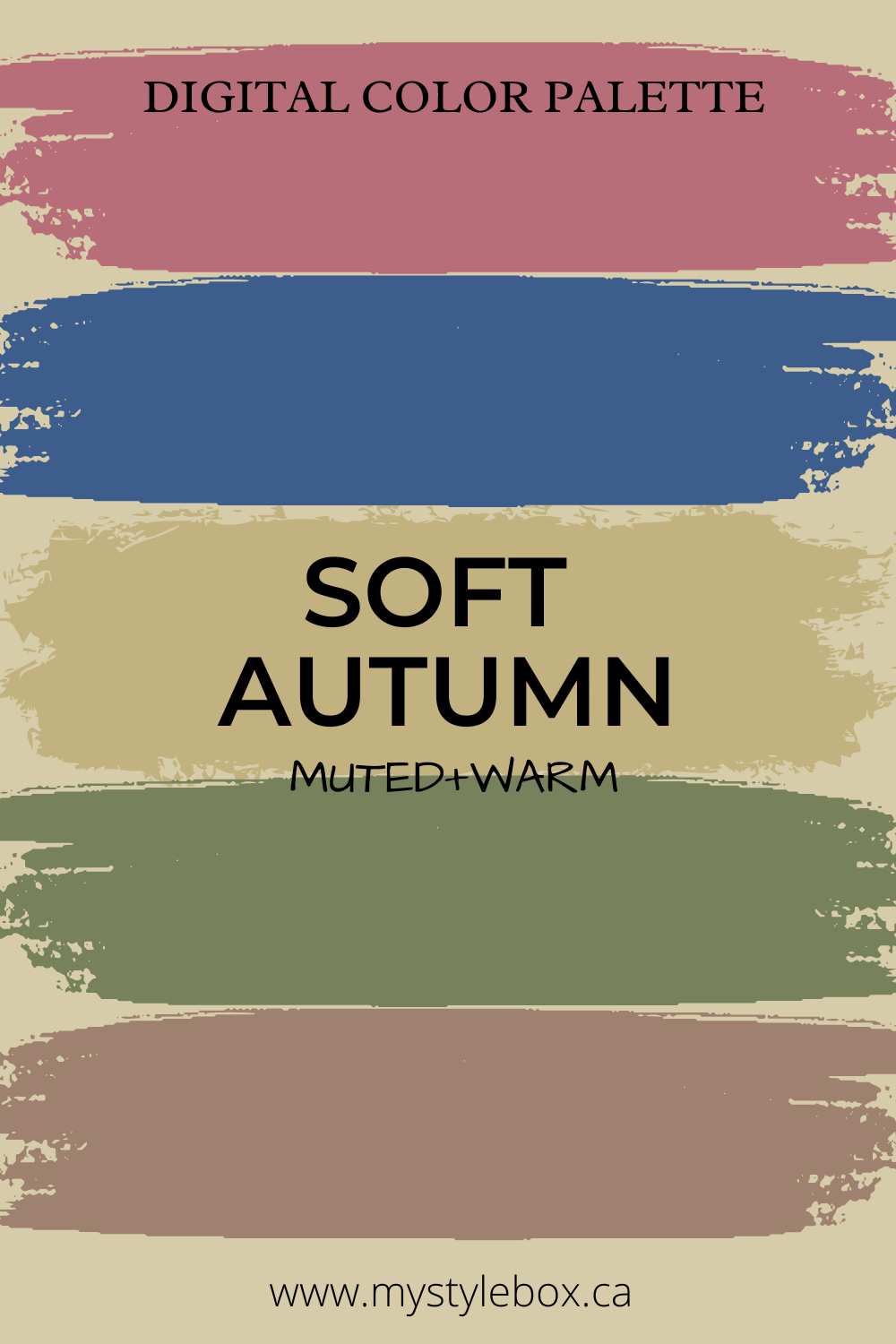 Soft Autumn Digital Color Palette and Makeup Guide