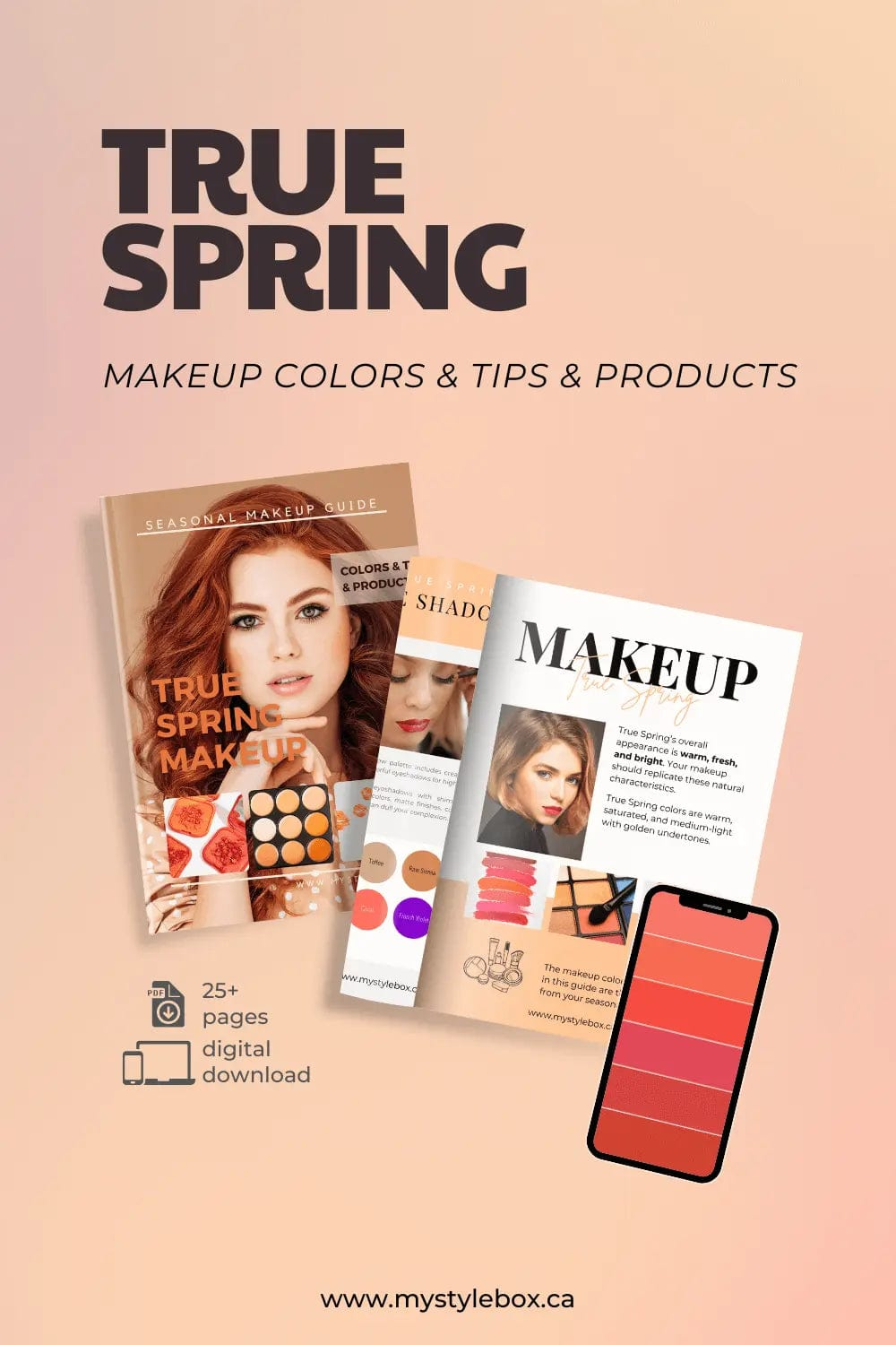 True Spring Color Season Makeup Guide