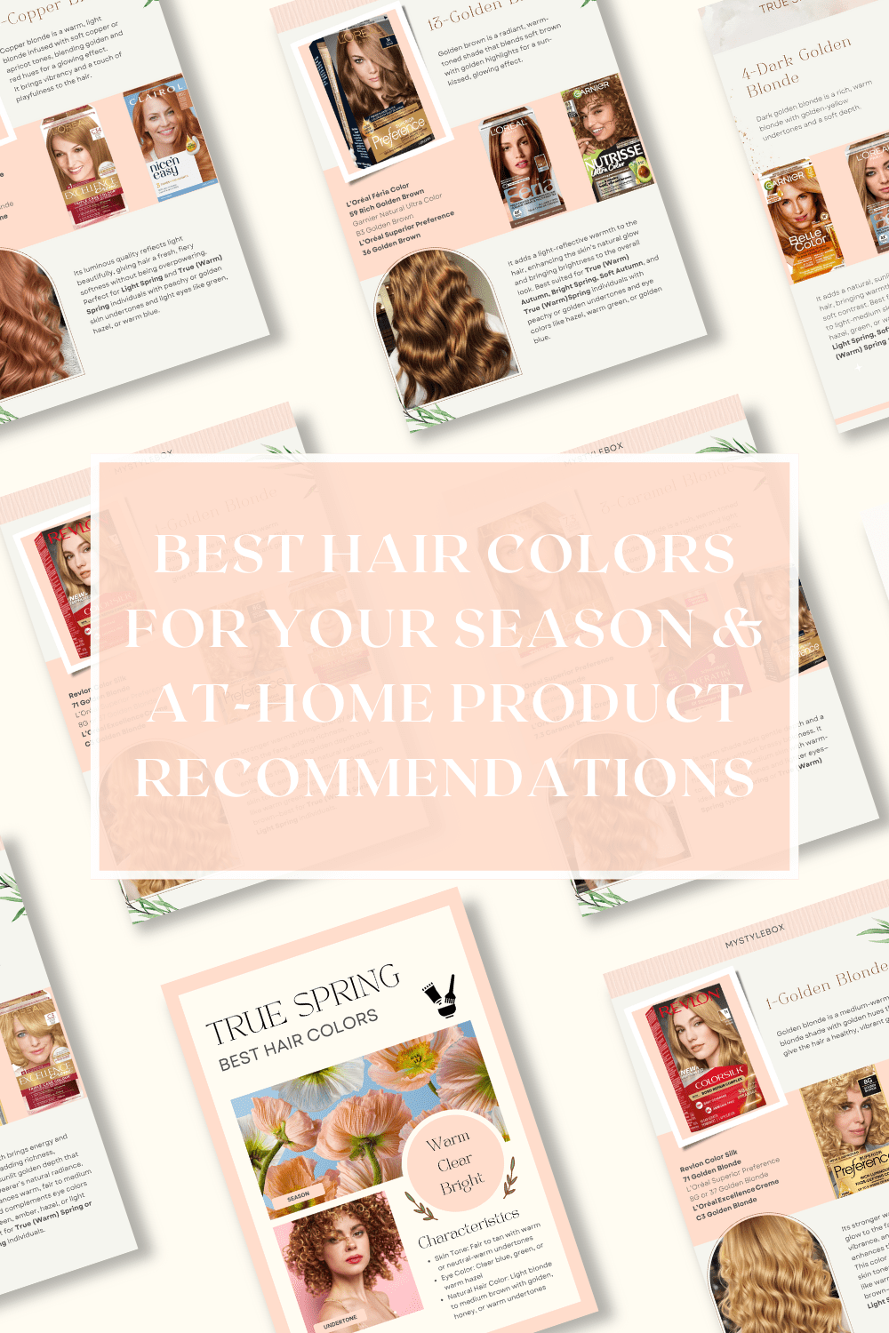 True Spring Hair Color Guide: Best Shades & At-Home Color Options