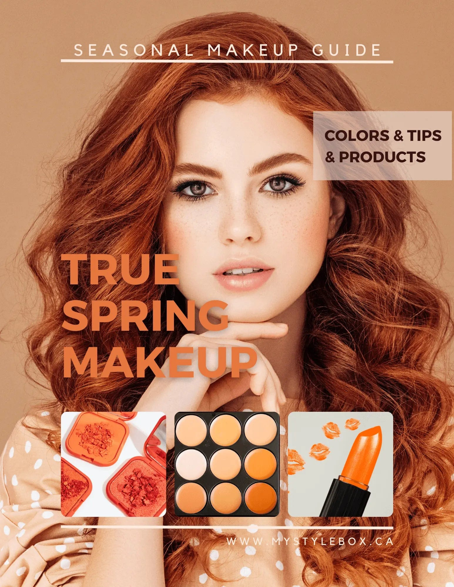 True Spring Digital Color Palette and Makeup Guide