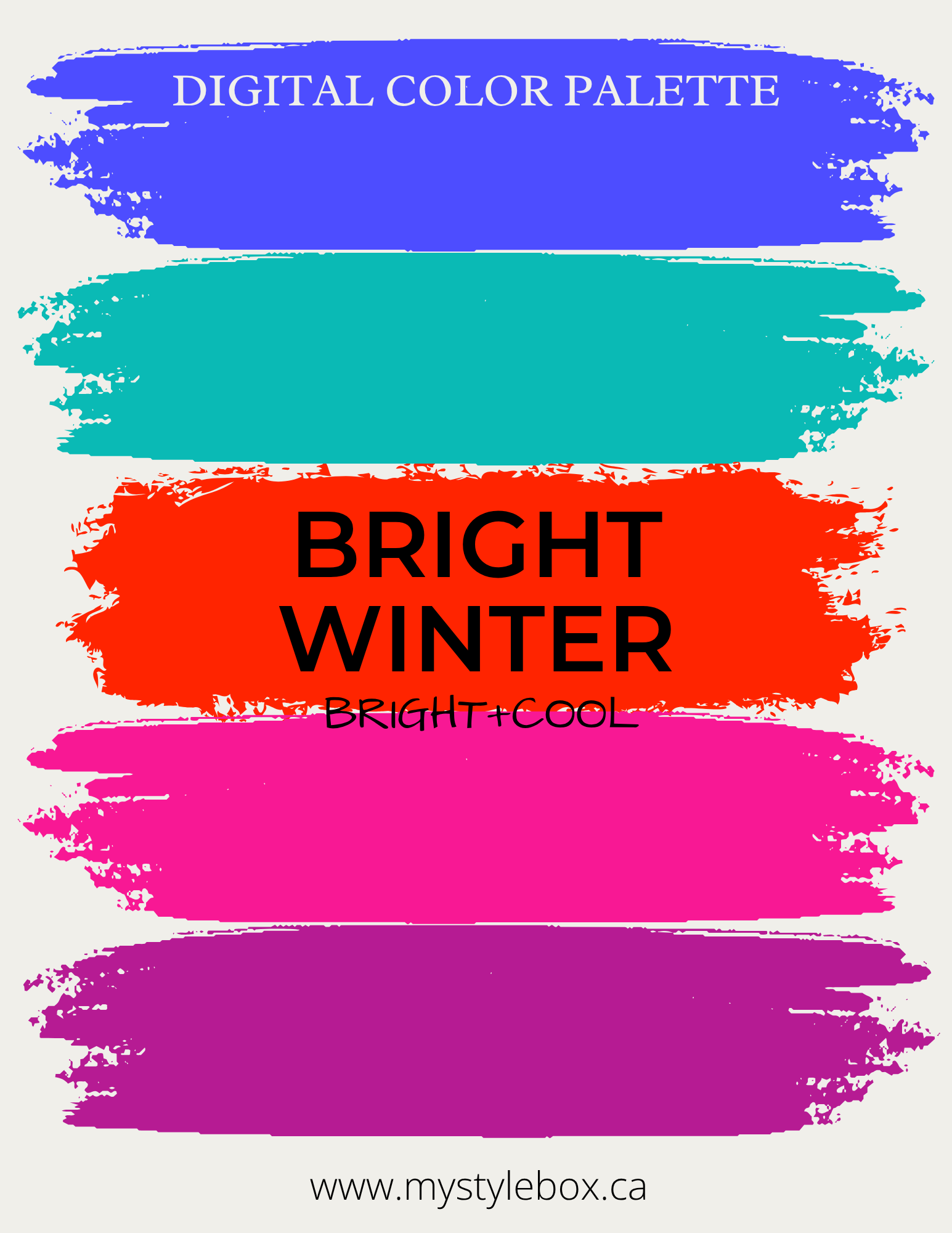 Digital Seasonal Color Analysis Palette