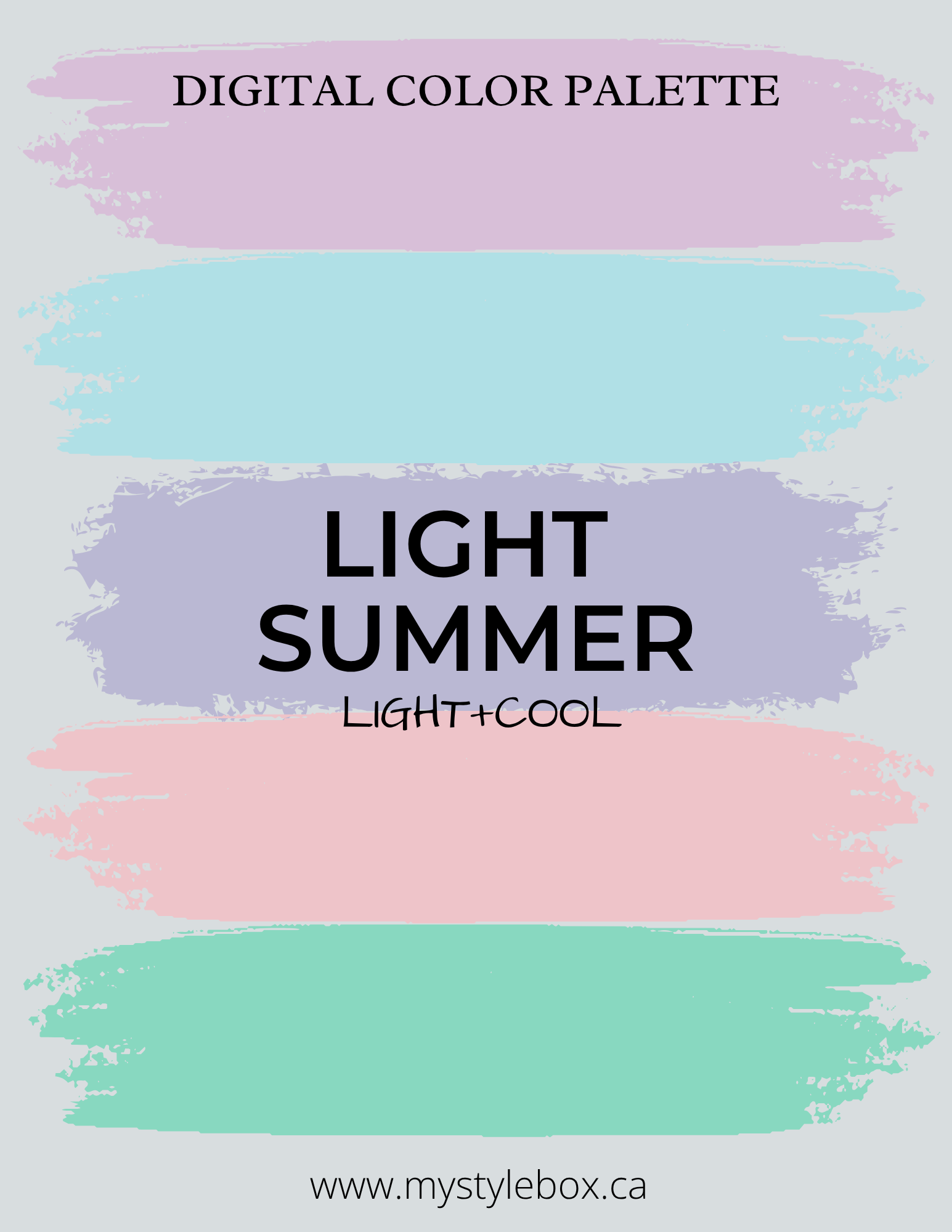 Digital Seasonal Color Analysis Palette