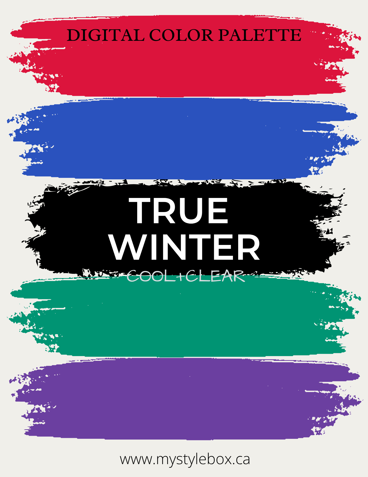 Digital Seasonal Color Palette and Combinations