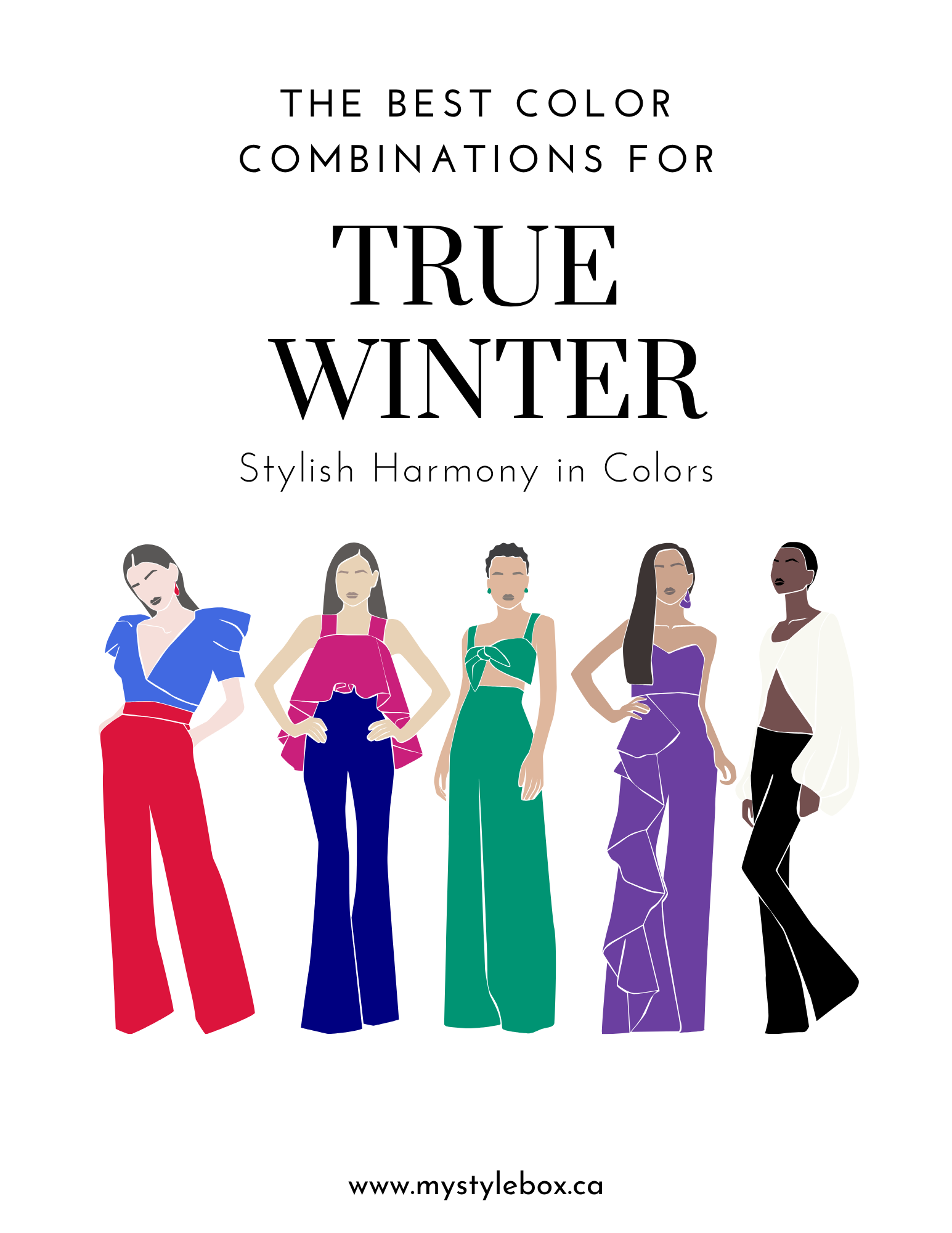 Digital Seasonal Color Palette and Combinations
