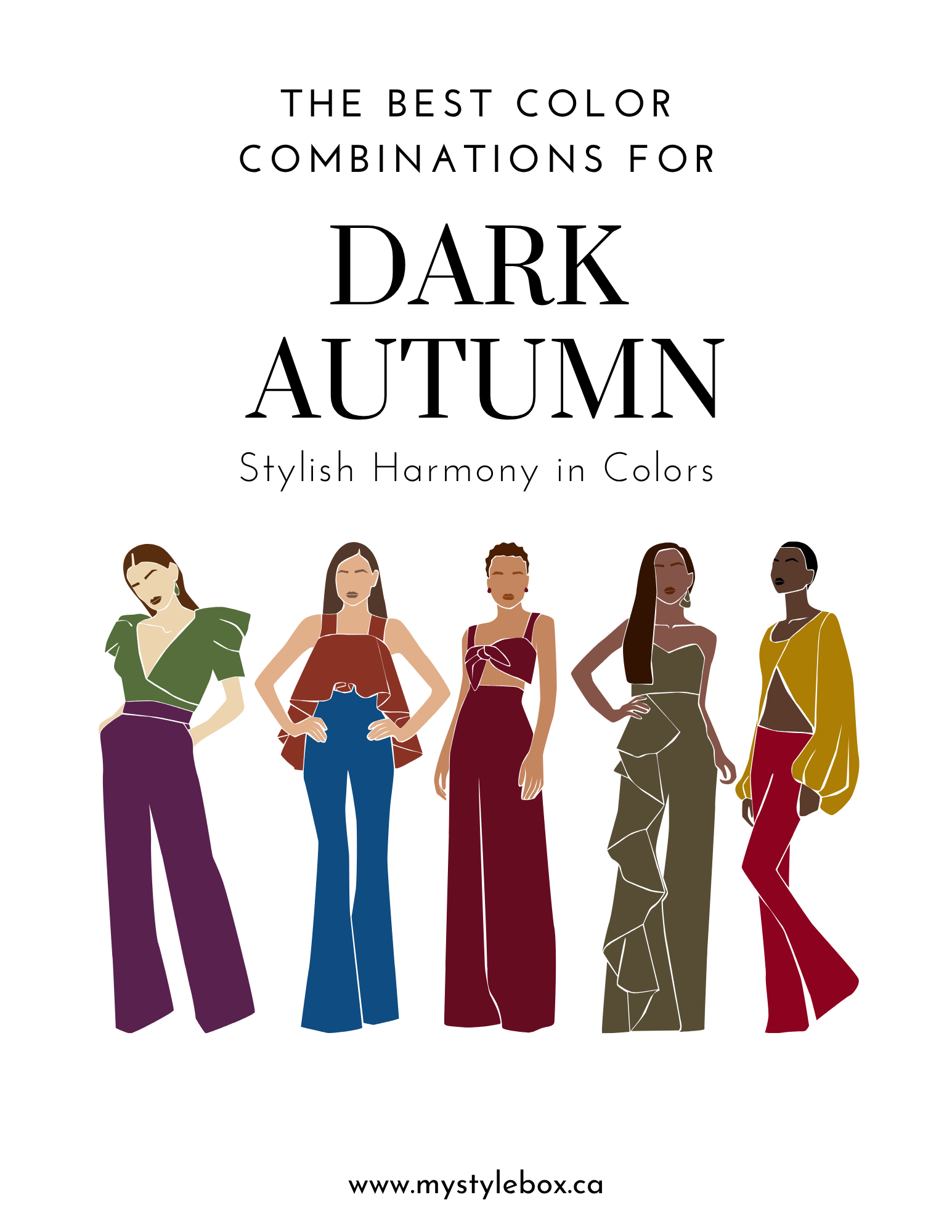 Digital Seasonal Color Palette and Combinations