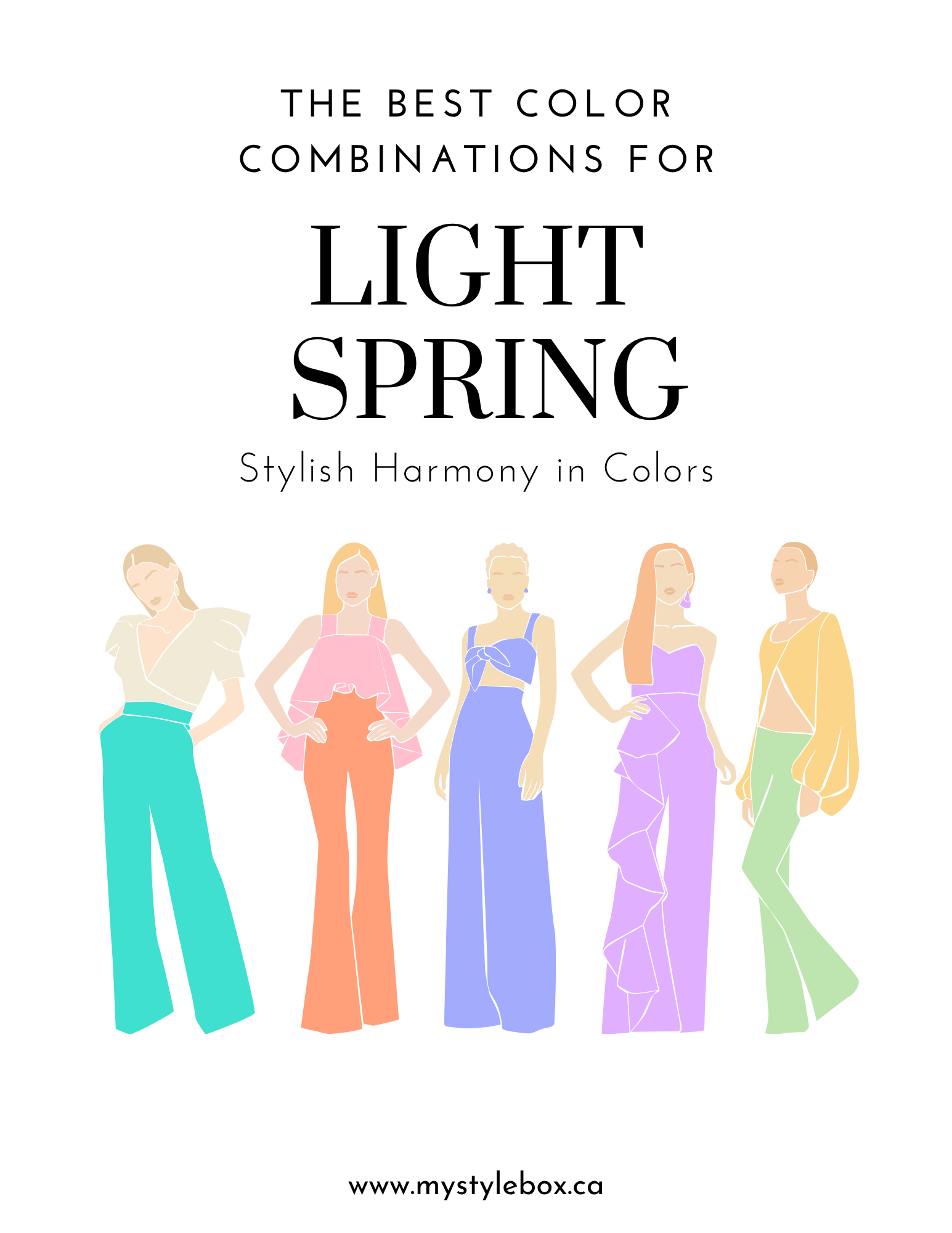 Digital Seasonal Color Palette and Combinations