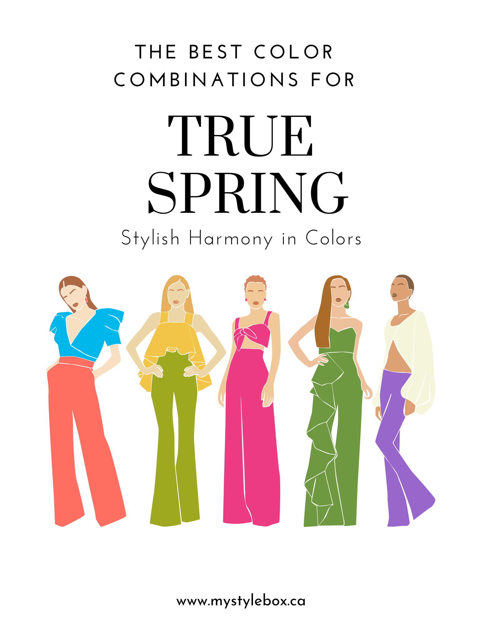 Digital Seasonal Color Palette and Combinations