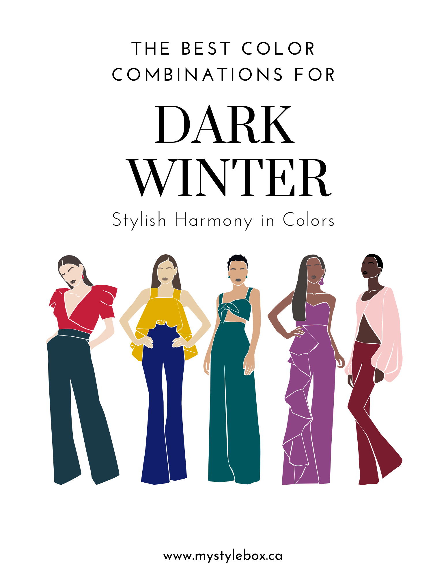 Digital Seasonal Color Palette and Combinations