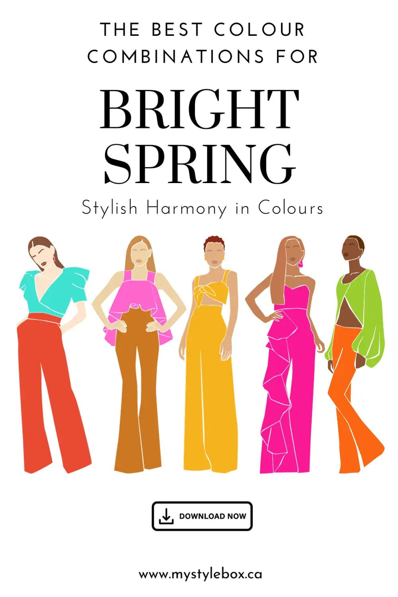 Bright Spring Season Color Palette and Combinations Bundle