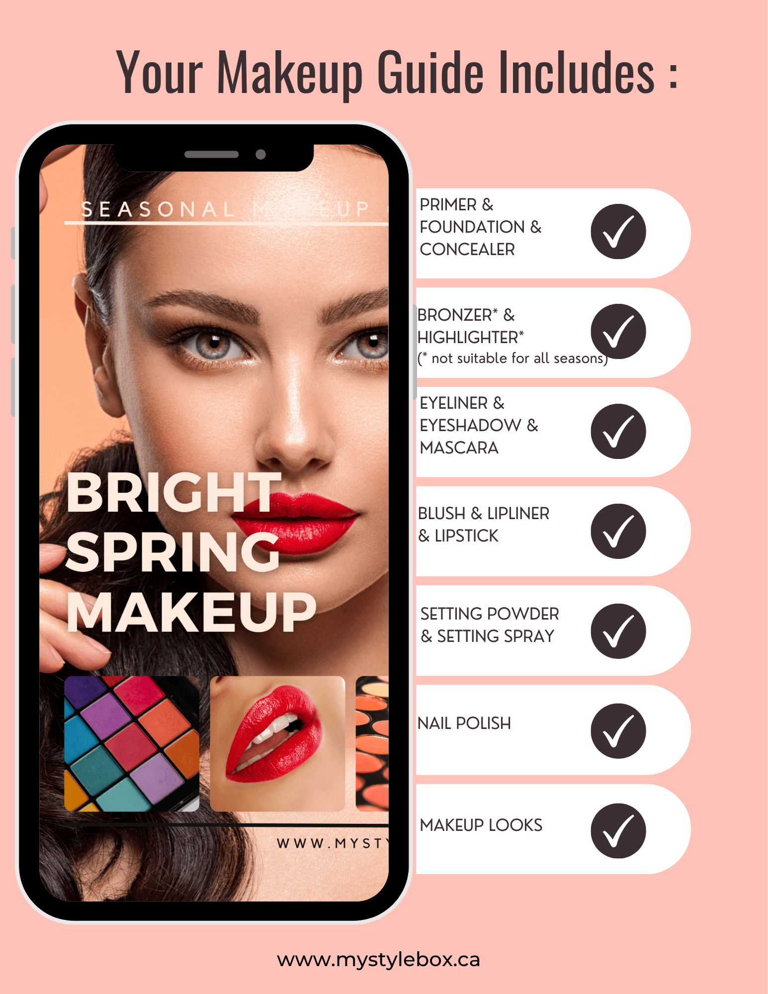 Bright Spring Color Season Makeup Guide