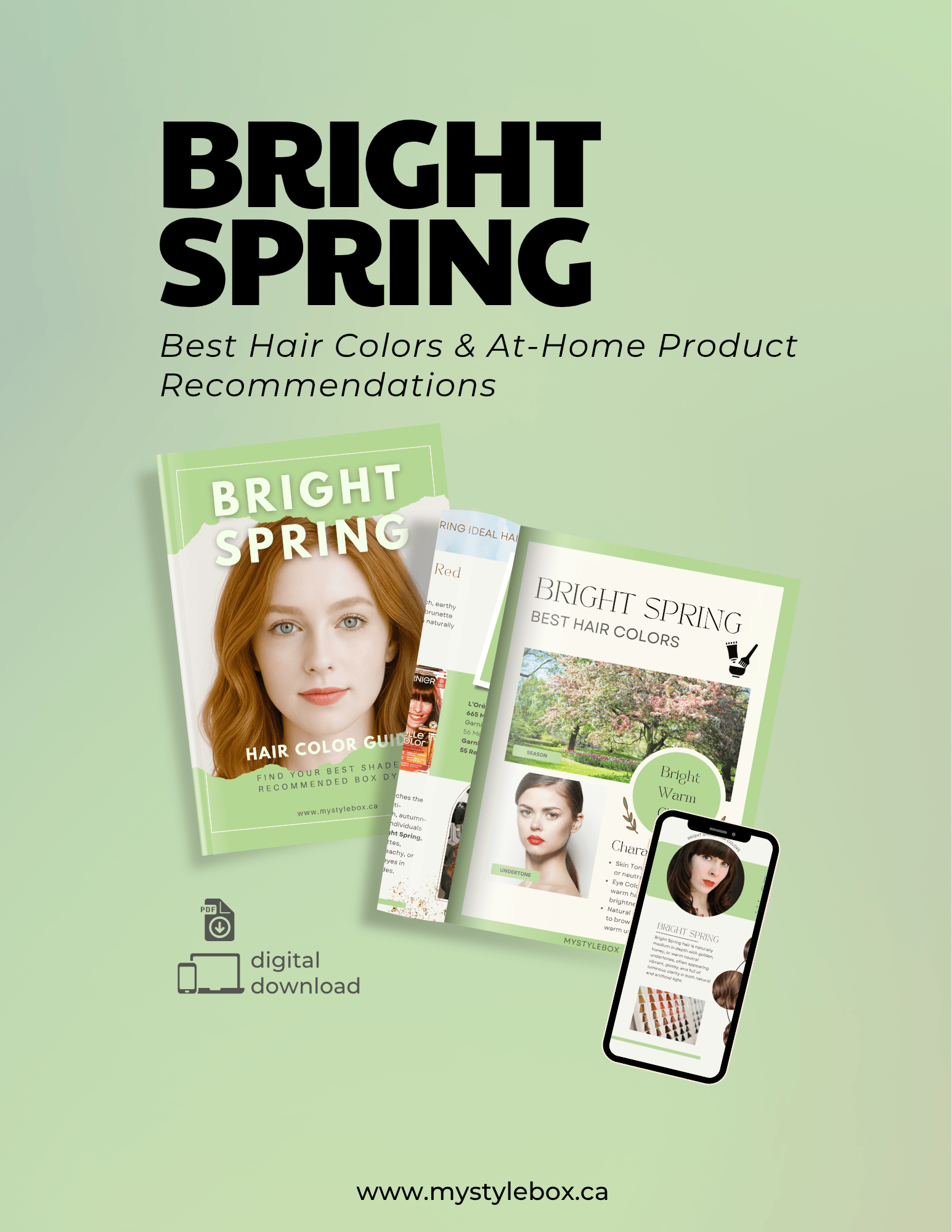 Bright Spring Season Hair Color Guide