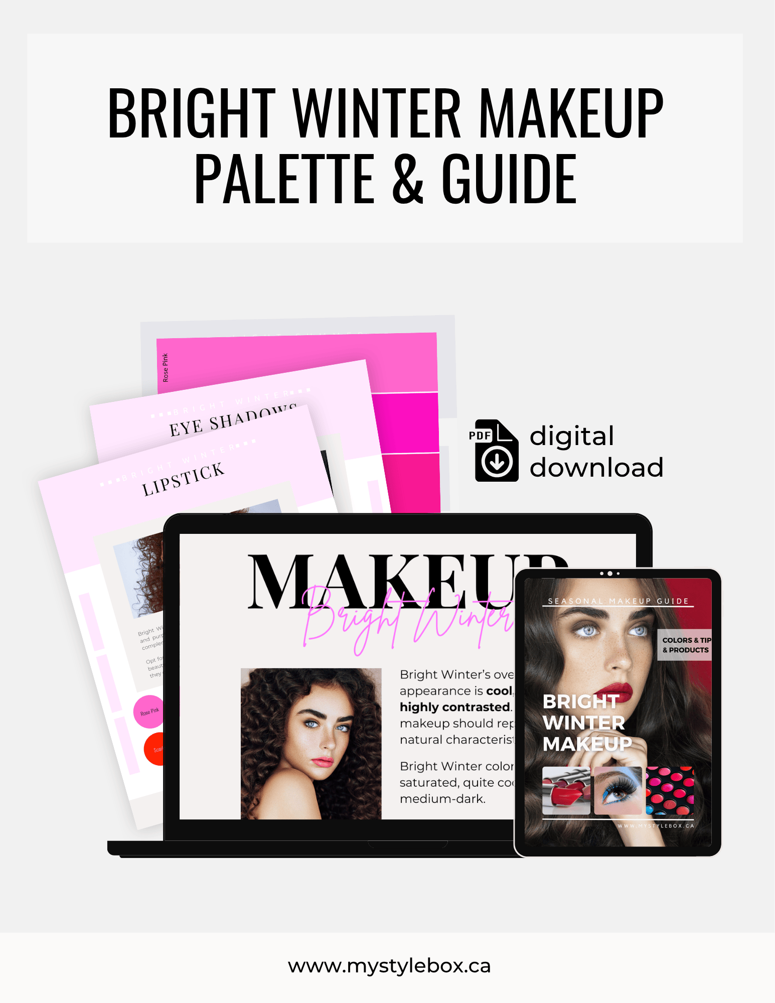 Bright Winter Color Season Makeup Guide