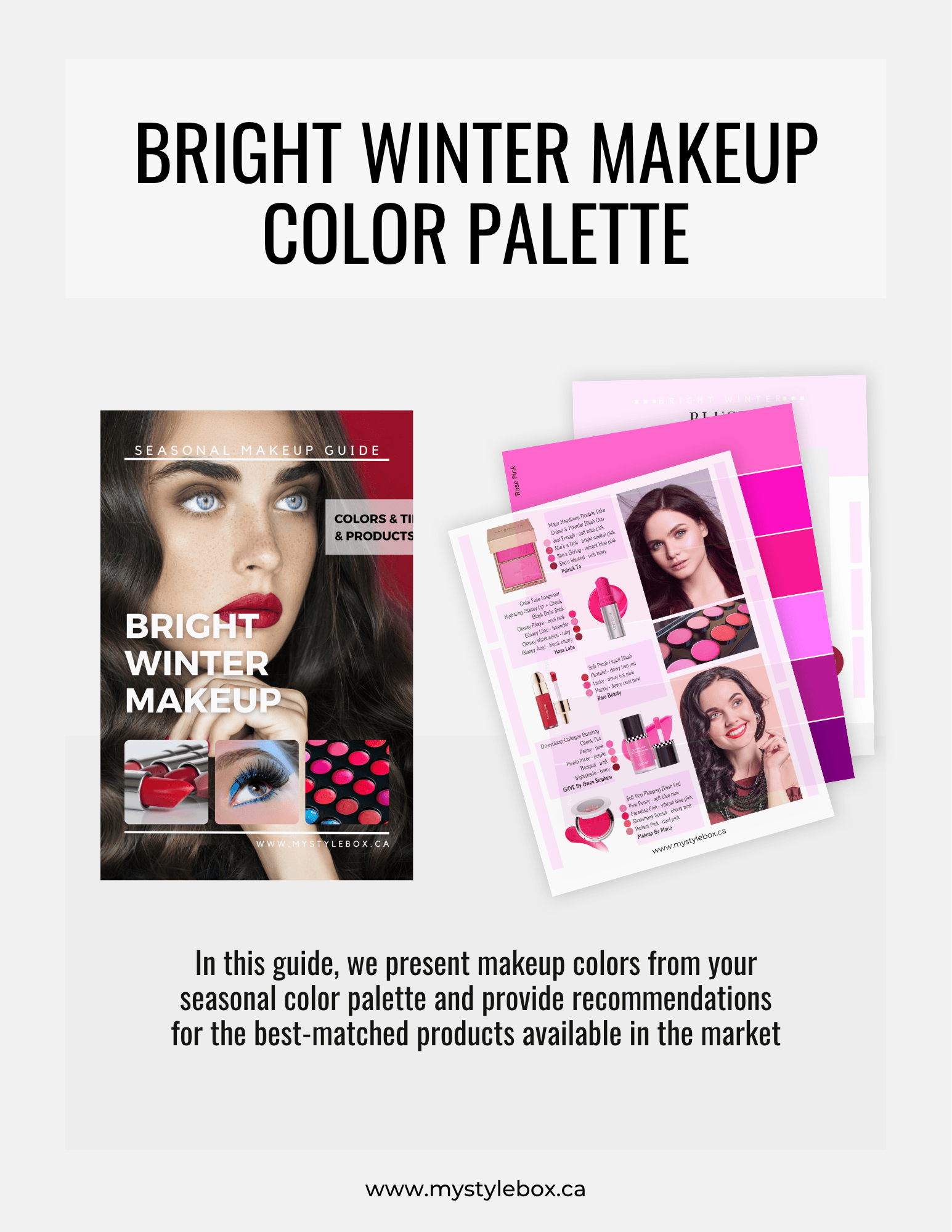 Bright Winter Color Season Makeup Guide