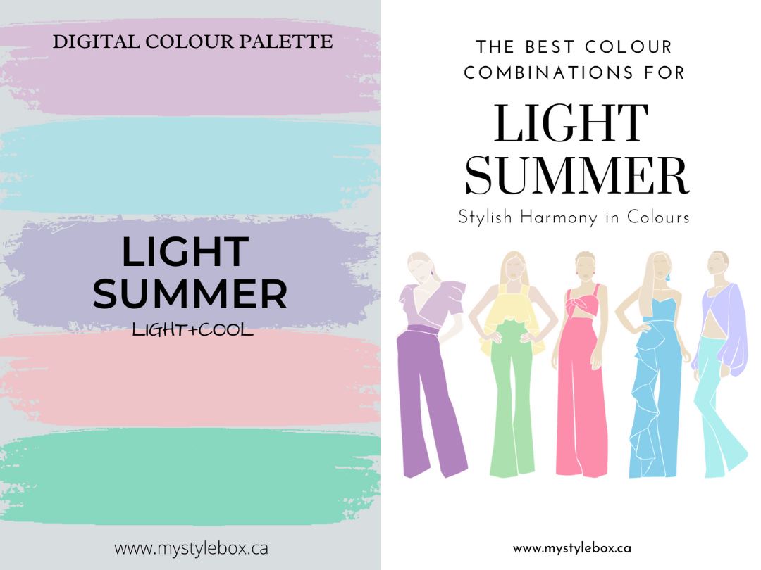 Light Summer Season Color Palette and Combinations