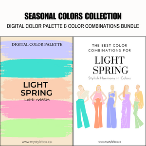 Light Spring Season Digital Color Palette and Color Combinations Bundle
