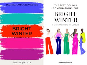 Bright Winter Season Color Palette and Combinations