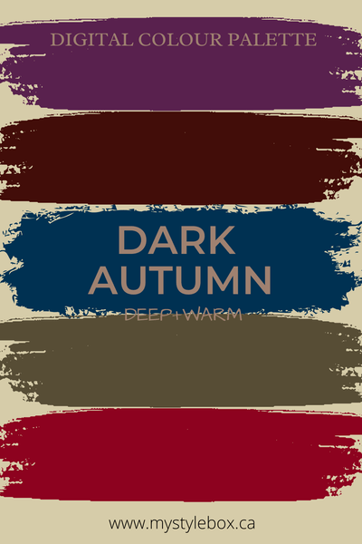 Dark (Deep) Autumn Season Color Palette