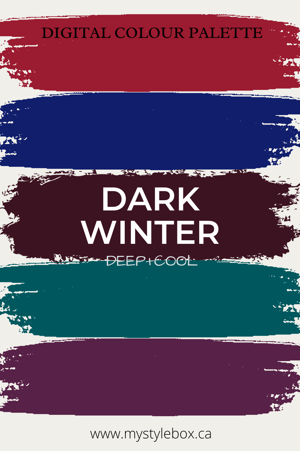 Dark (Deep) Winter Season Color Palette