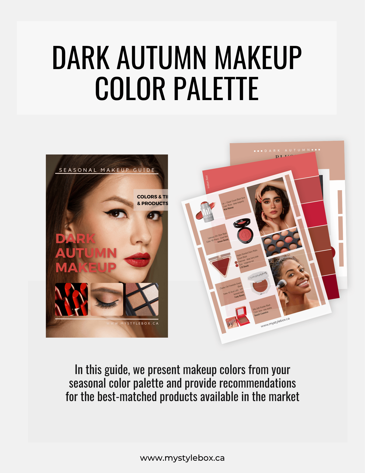 Dark Autumn Color Season Makeup Guide