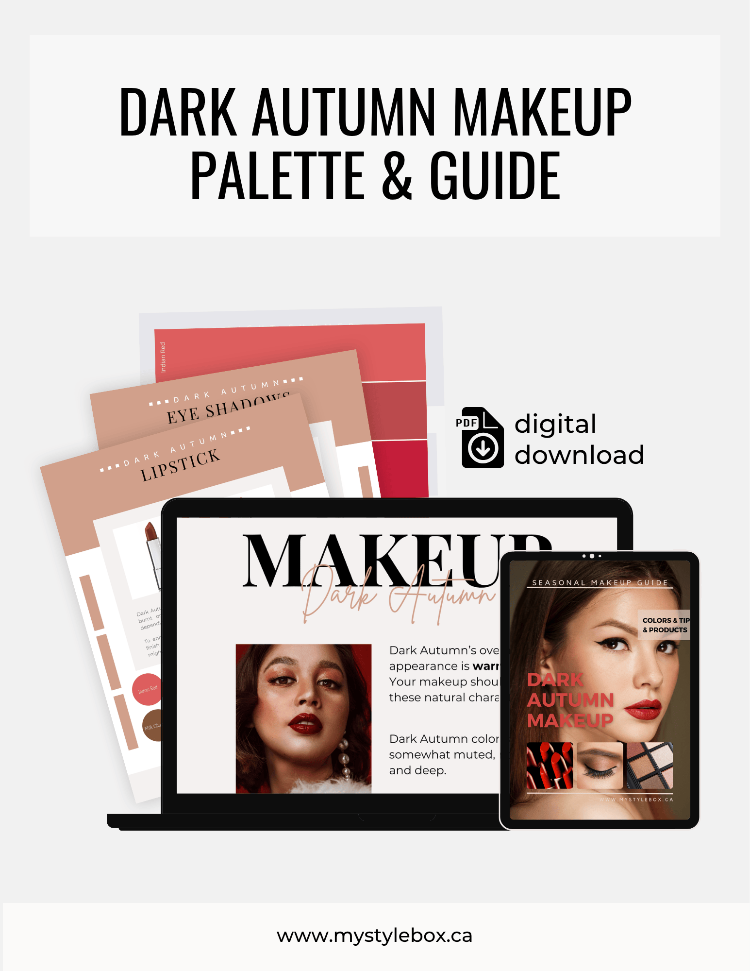Dark Autumn Color Season Makeup Guide