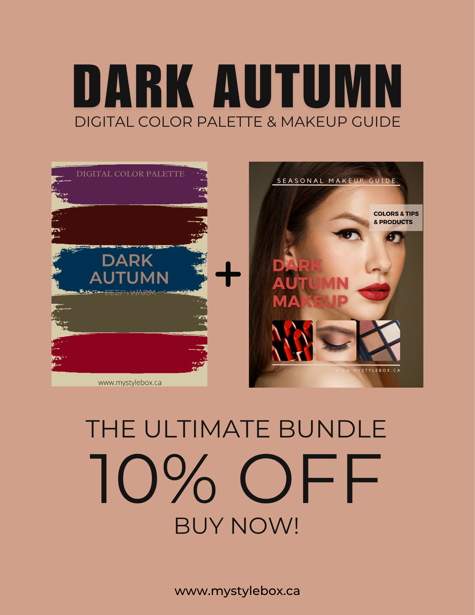Dark Autumn Digital Color Palette and Makeup Guide