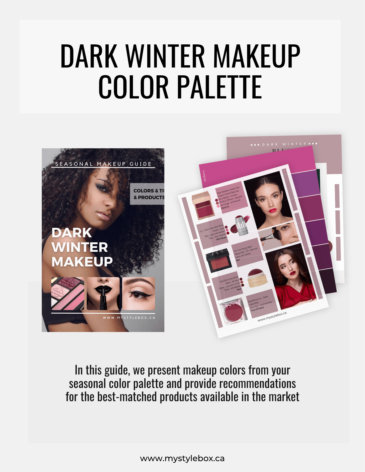 Dark Winter Color Season Makeup Guide