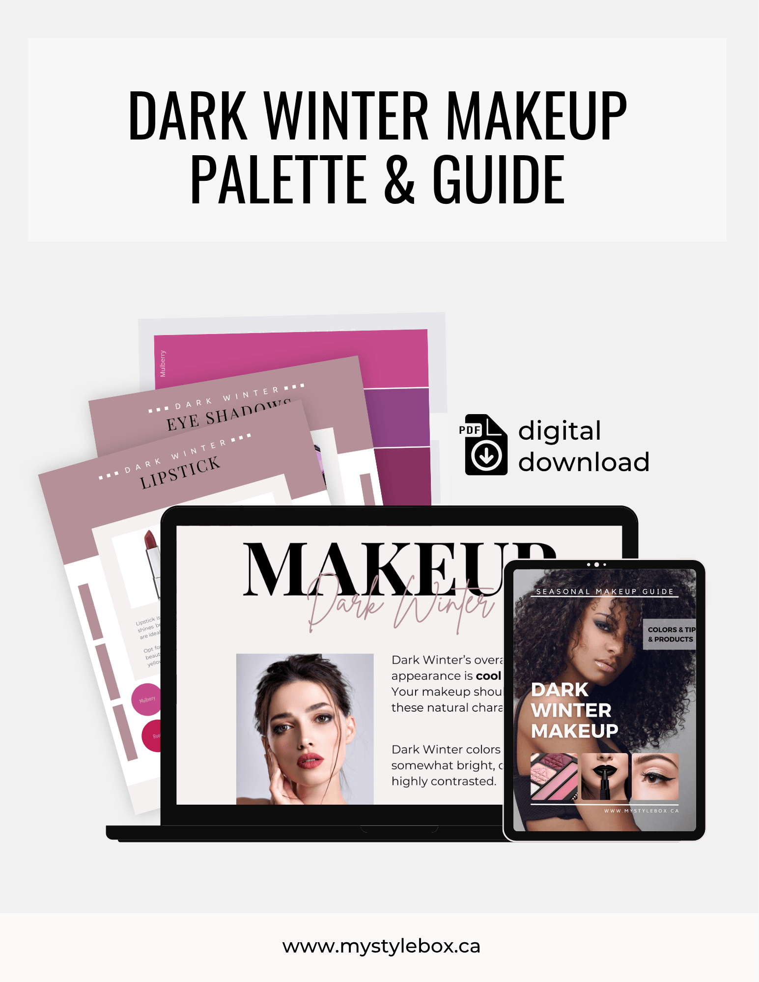 Dark Winter Color Season Makeup Guide