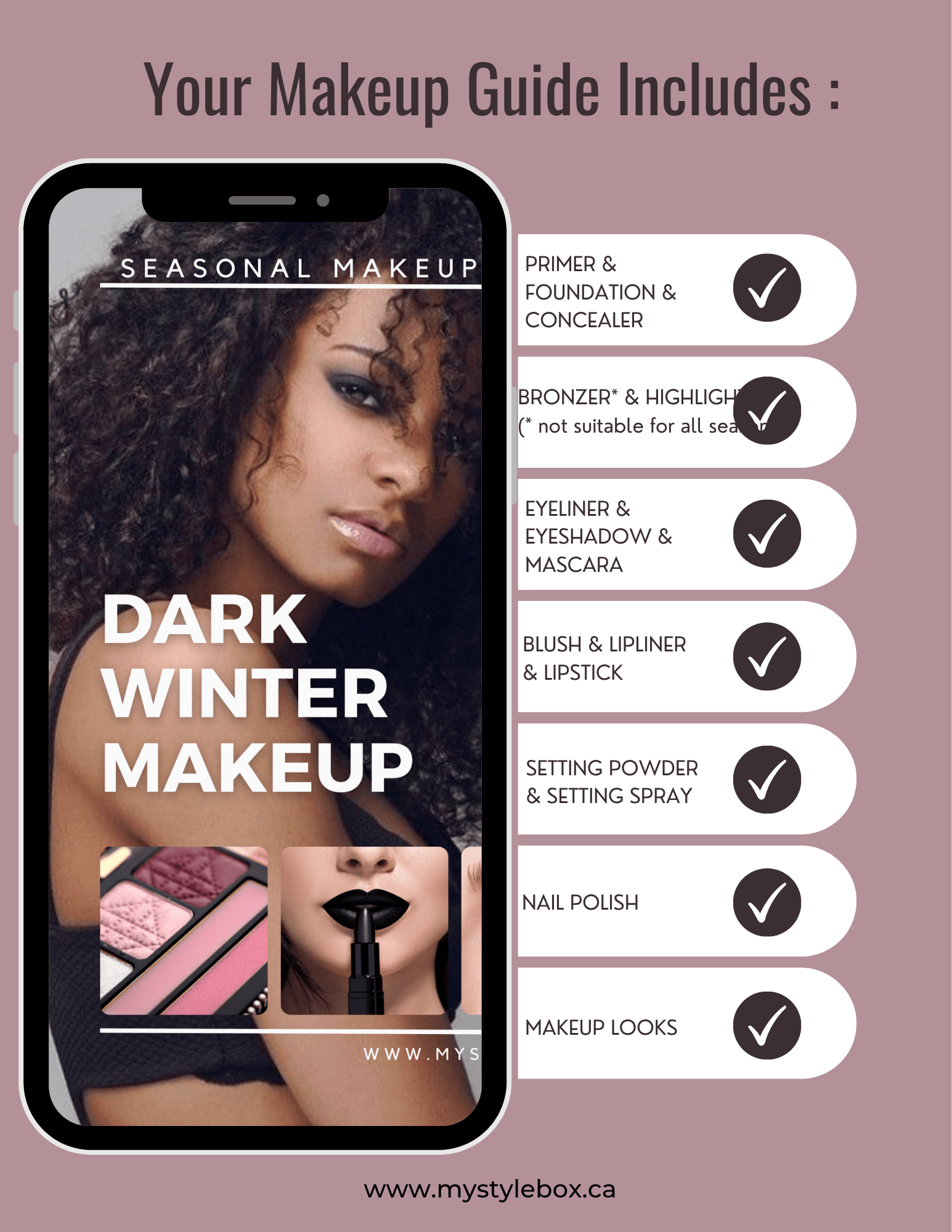 Dark Winter Color Season Makeup Guide