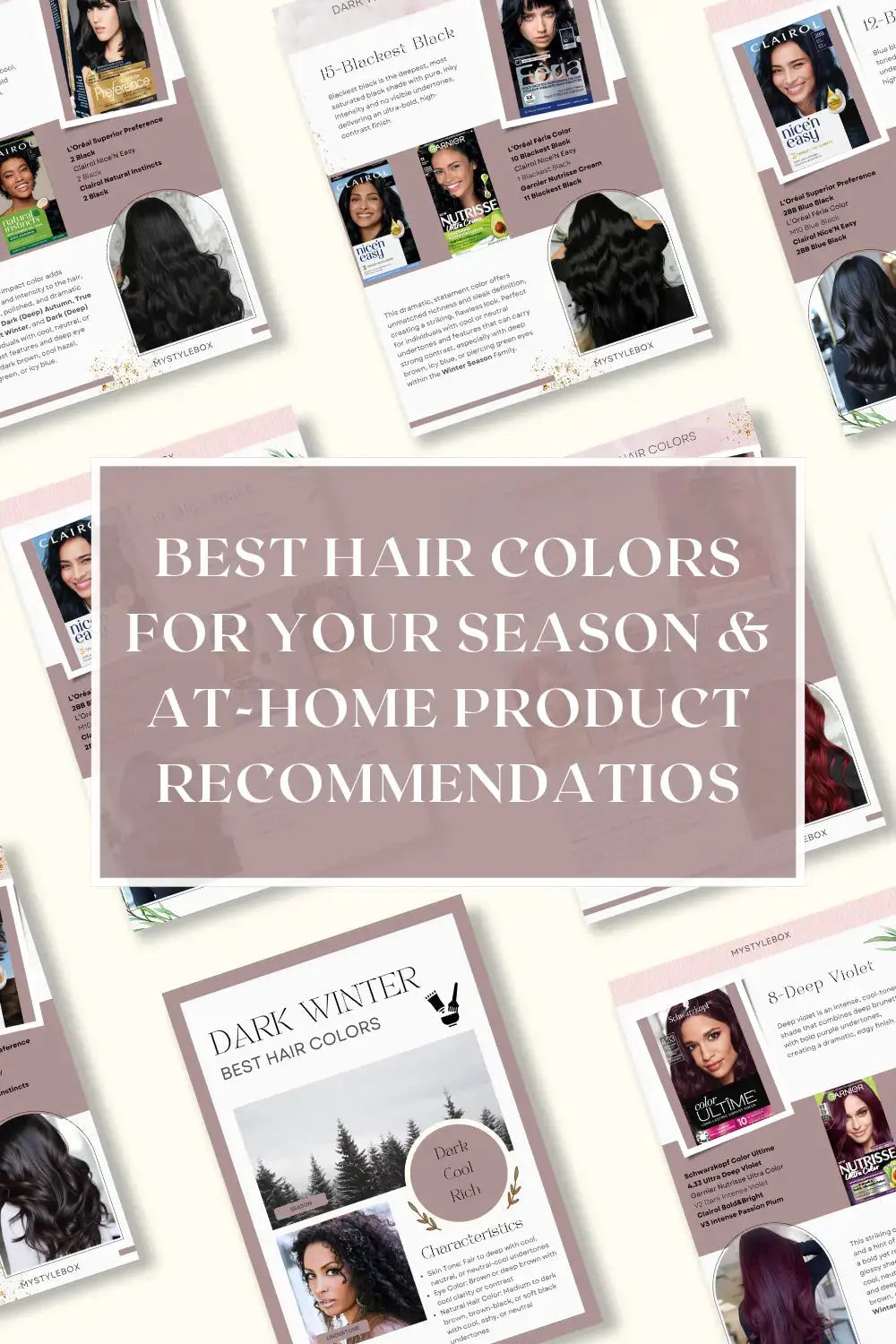 Dark Winter Hair Color Guide