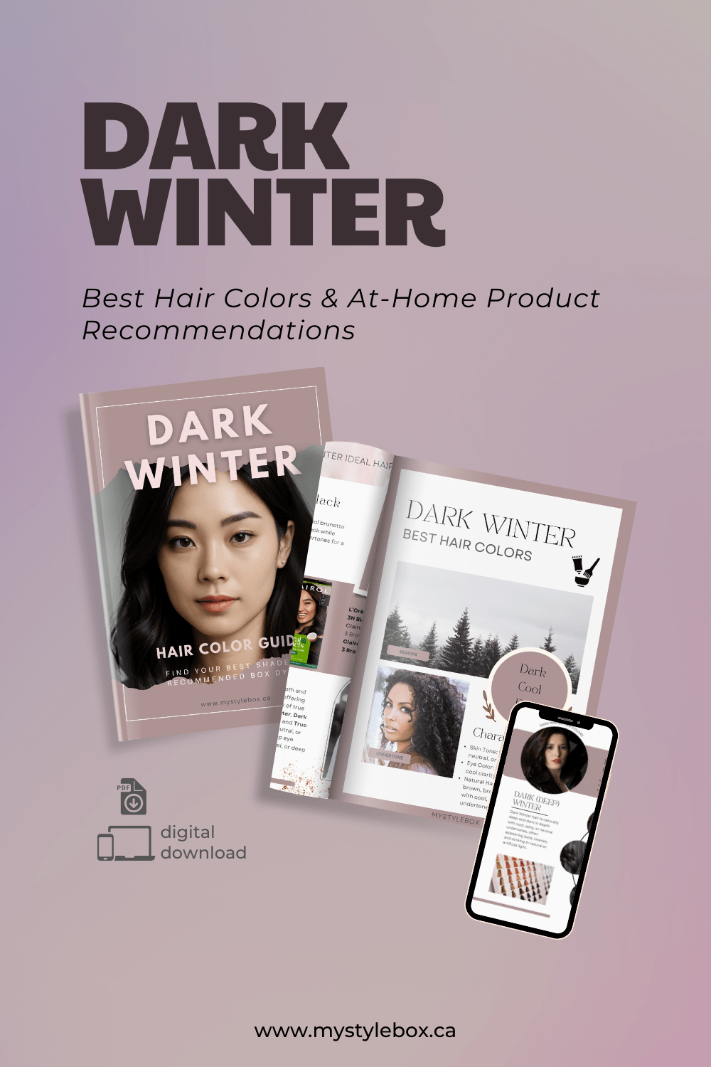 Dark Winter Hair Color Guide: Best Shades & At-Home Color Options