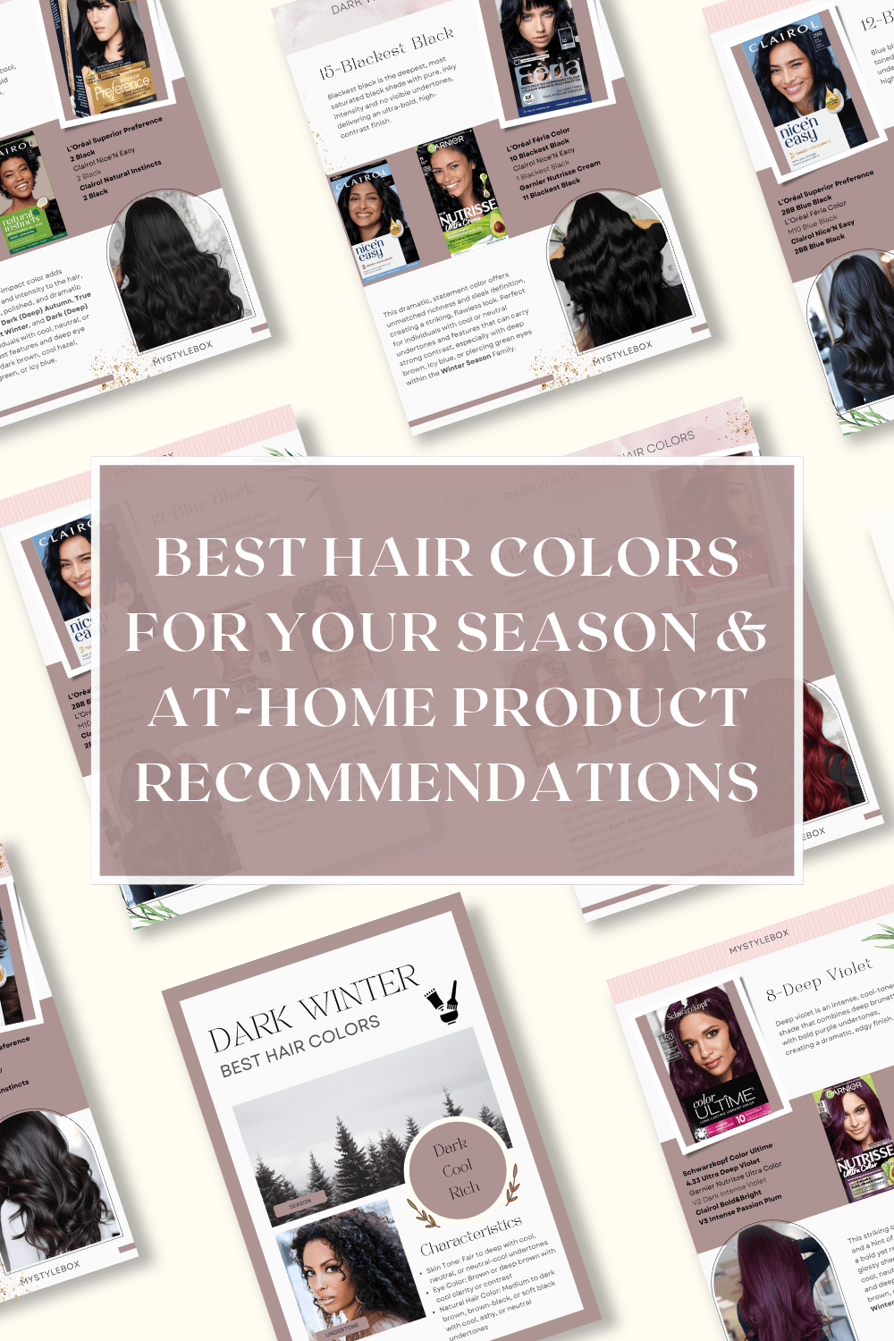 Dark Winter Hair Color Guide: Best Shades & At-Home Color Options