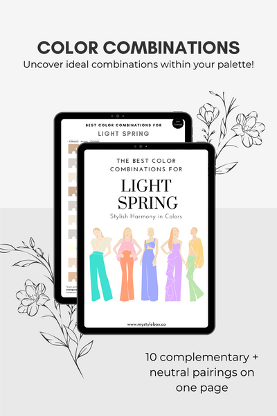 Light Spring Season Digital Color Palette and Color Combinations Bundle