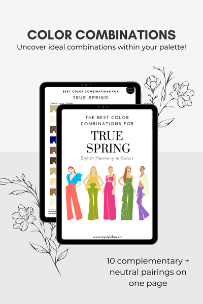 True Spring Season Digital Color Palette and Color Combinations Bundle