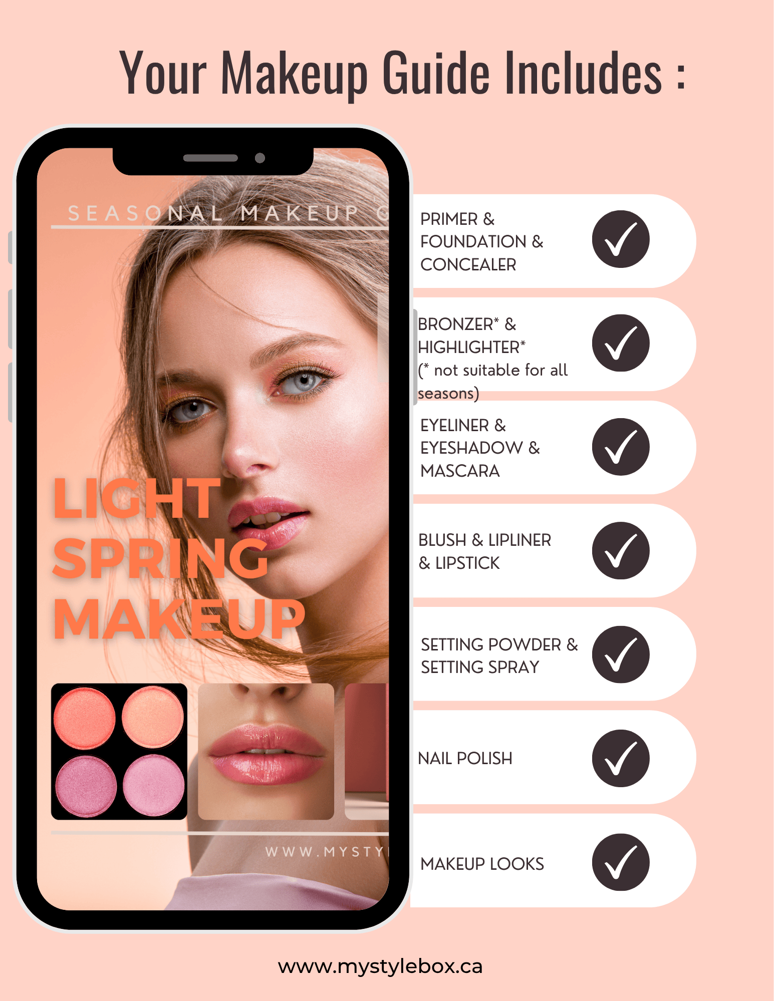 Light Spring Color Season Makeup Guide