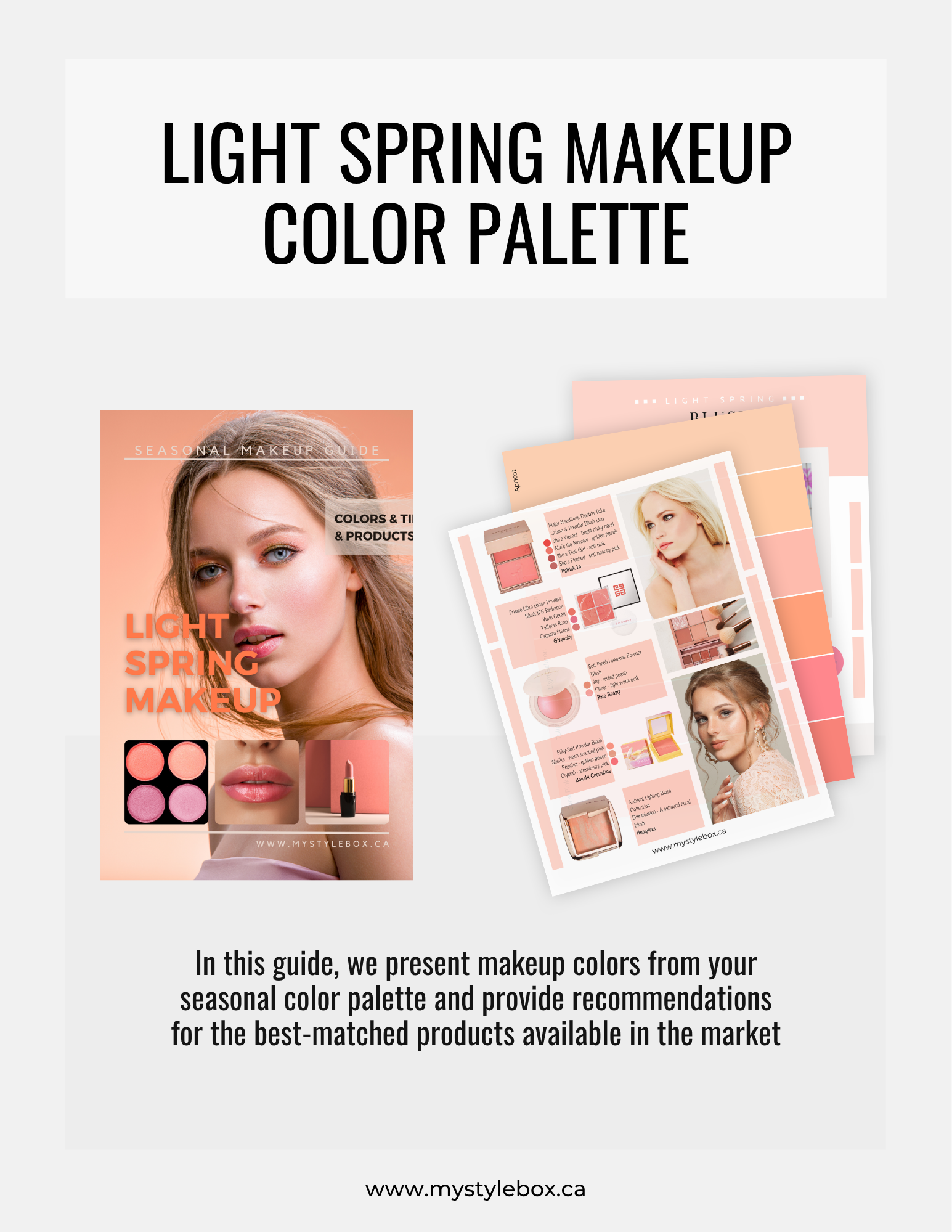 Light Spring Digital Color Palette and Makeup Guide