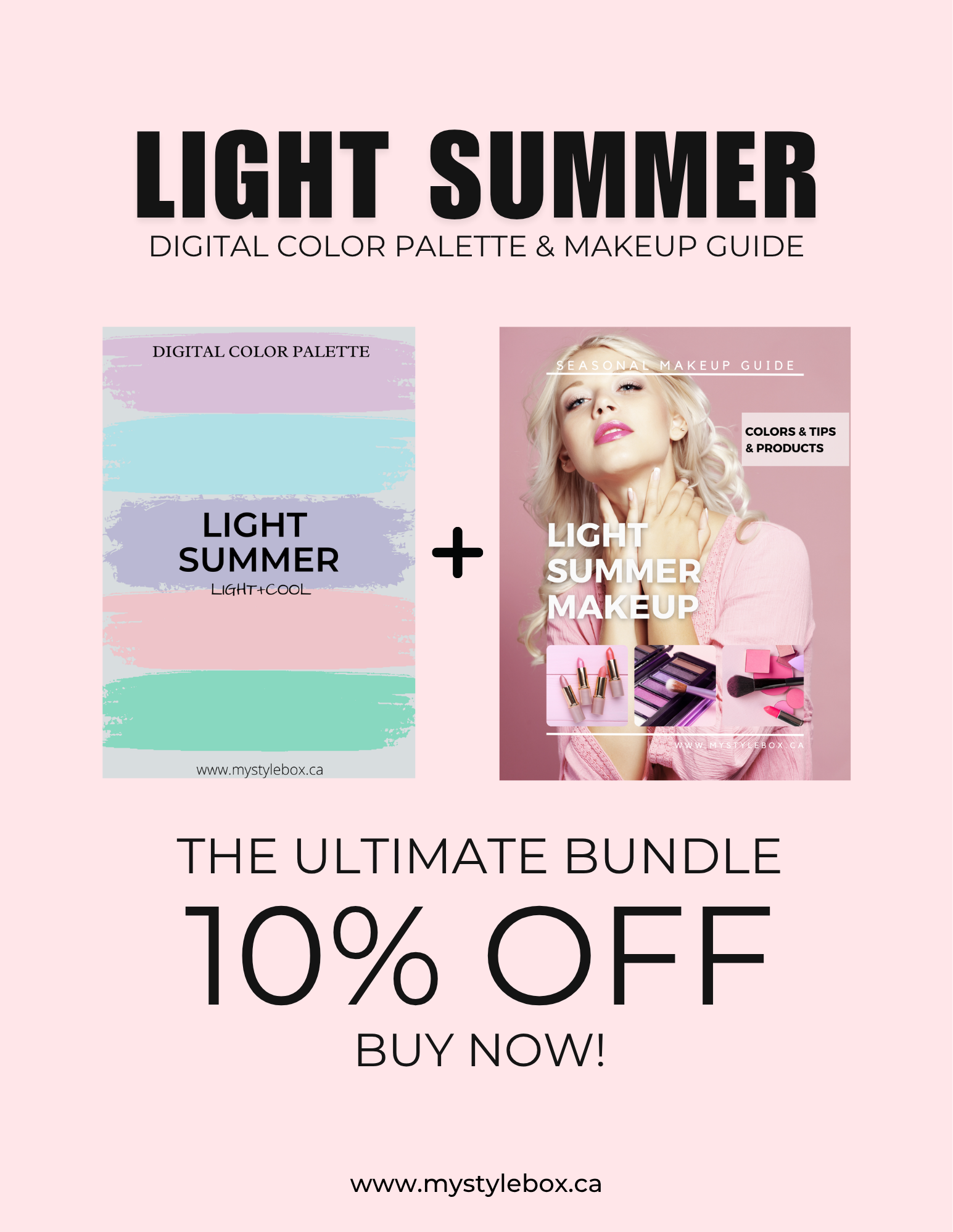Light Summer Digital Color Palette and Makeup Guide