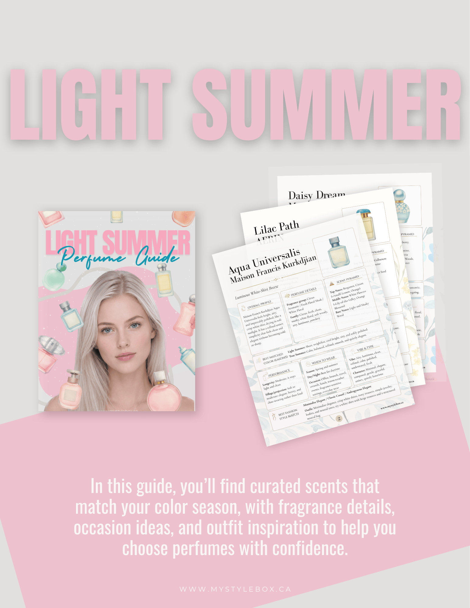Light Summer Fragrance Guide | Perfume Recommendations for Your Color Season