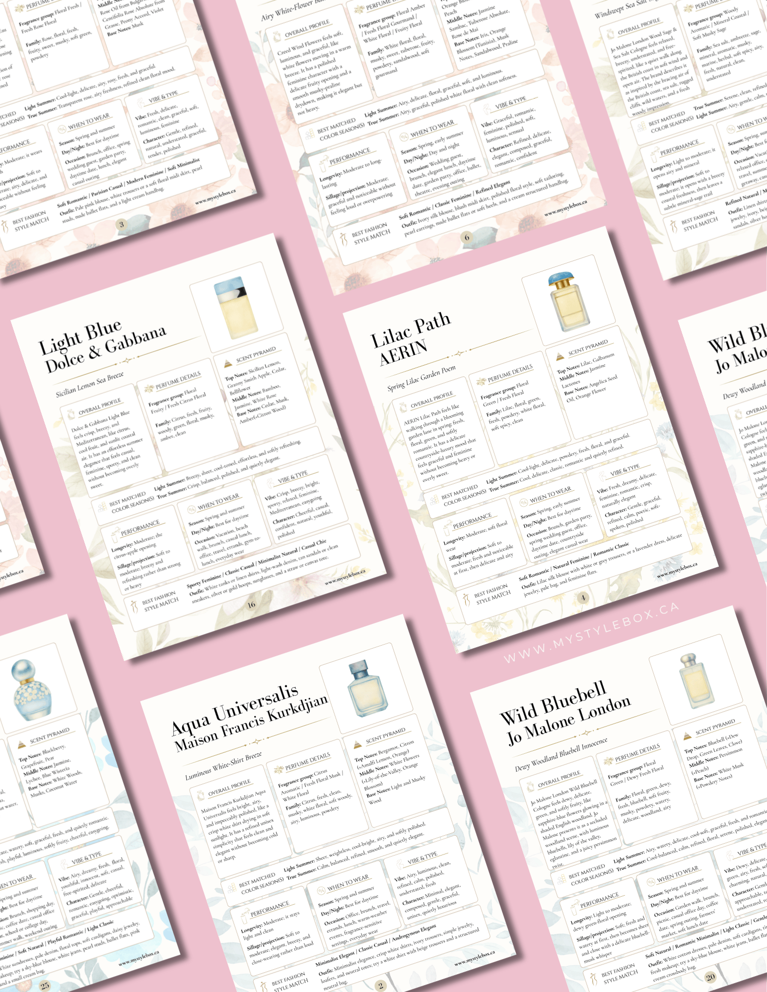 Light Summer Fragrance Guide | Perfume Recommendations for Your Color Season