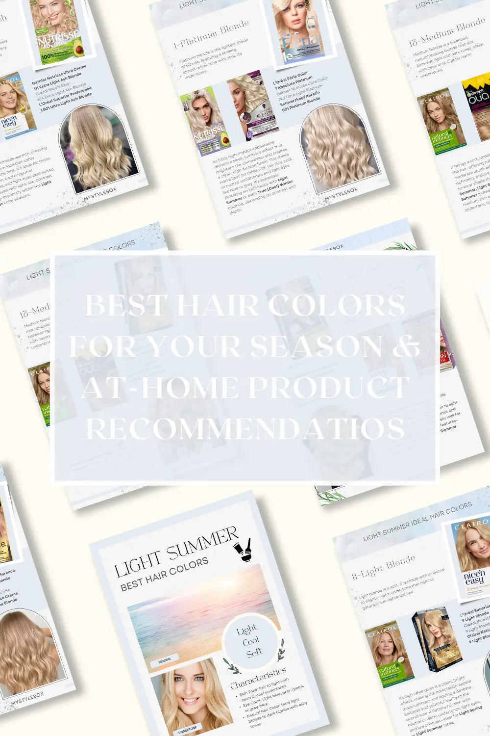  Light Smmer Hair Color Guide