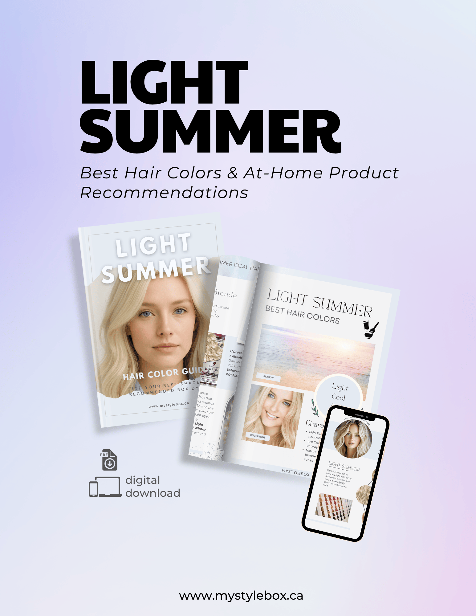 Light Summer Season Hair Color Guide