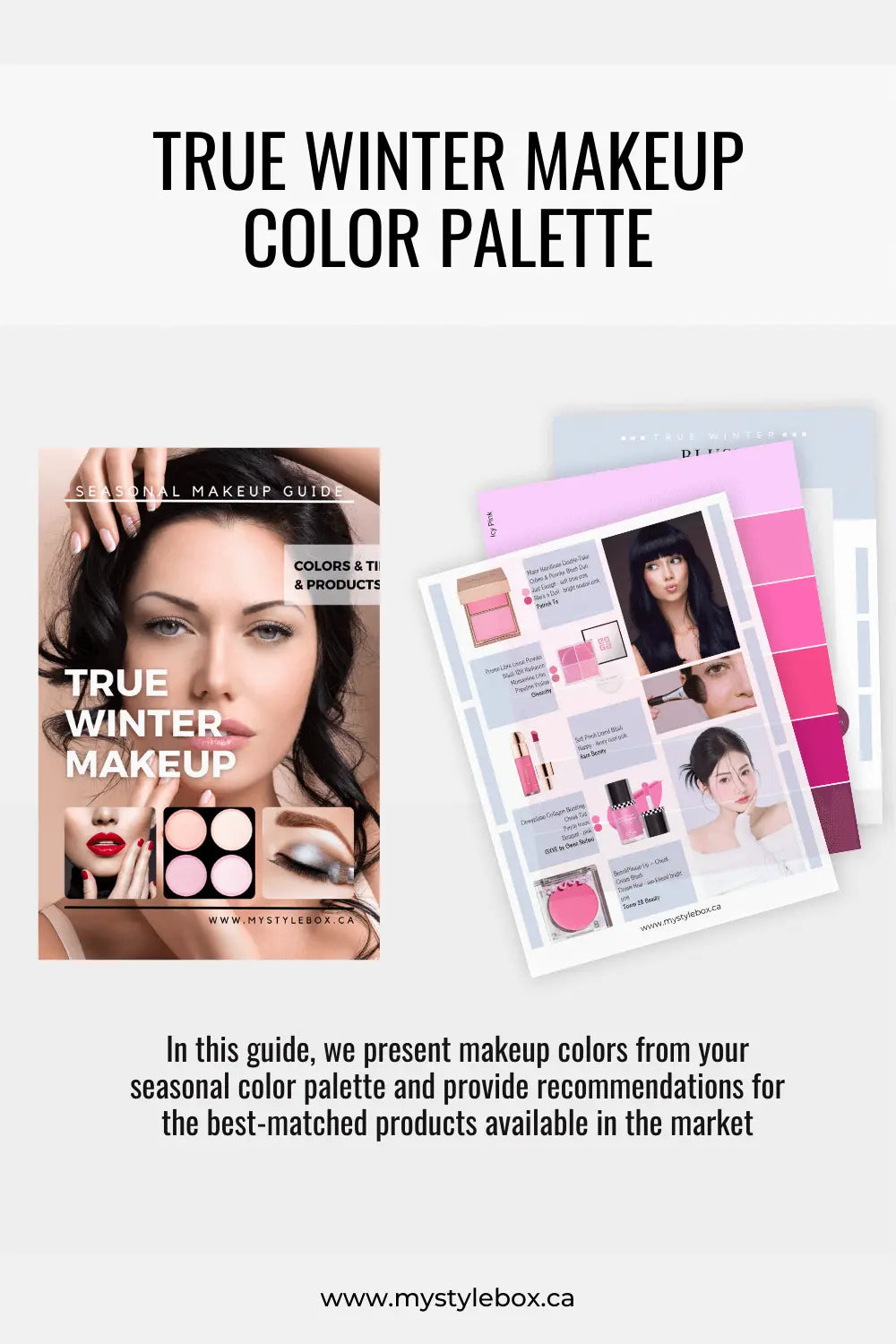 True (Cool) Winter Color Season Makeup Guide