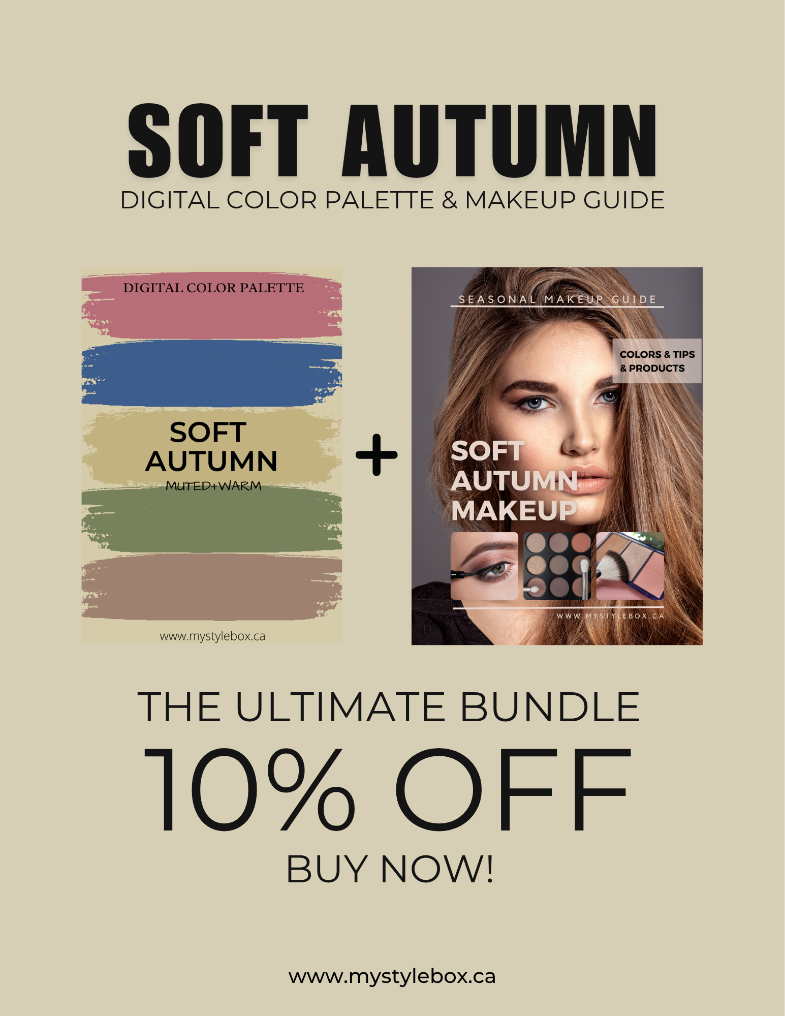 Soft Autumn Digital Color Palette and Makeup Guide