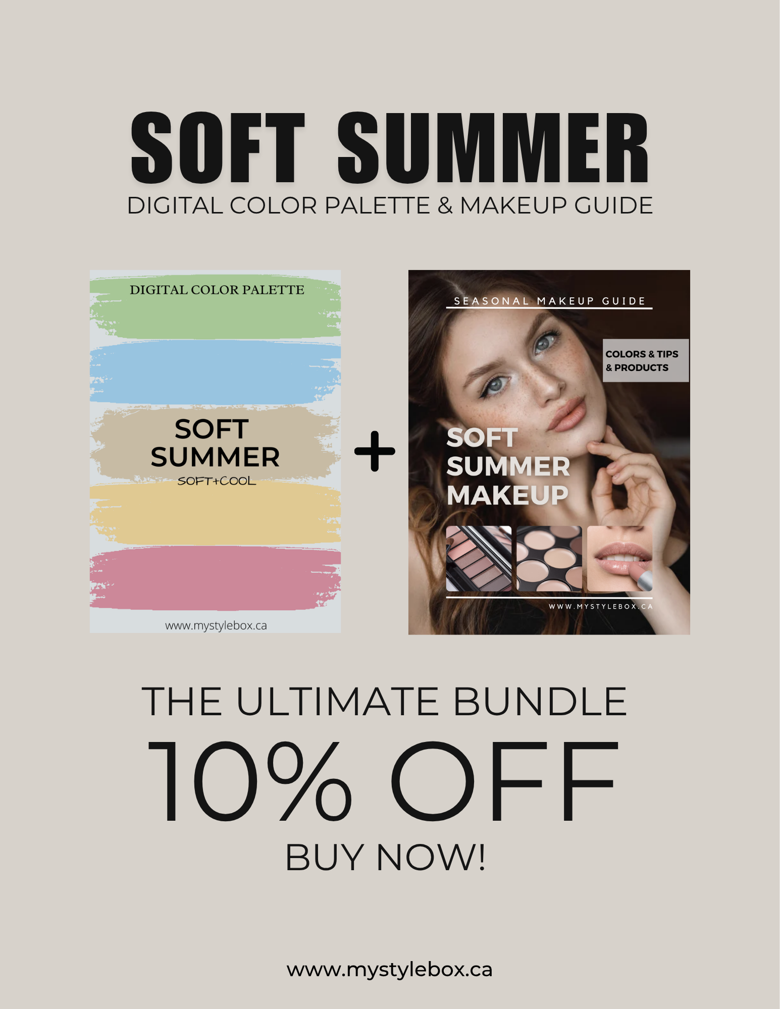 Soft Summer Digital Color Palette and Makeup Guide