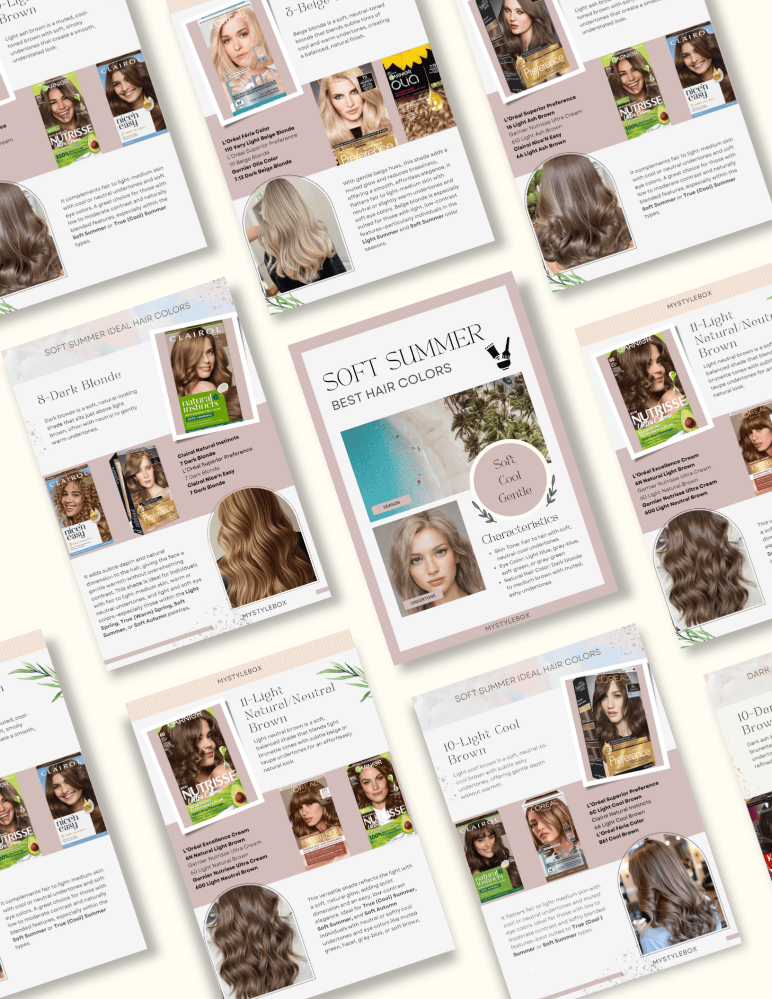 Soft Summer Season Hair Color Guide